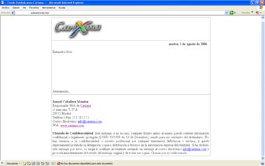 Fondo para Outlook - Carixma