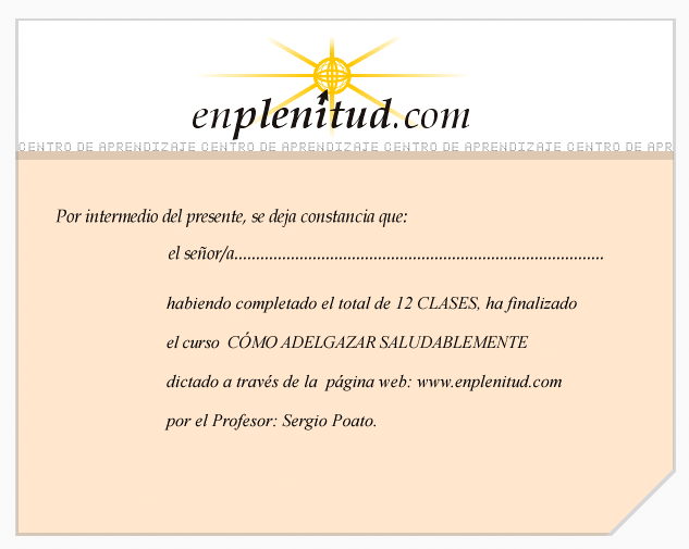 Cómo adelgazar saludablemente - Curso gratis de enplenitud.com