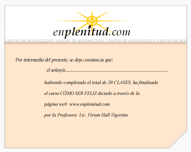 Cómo ser feliz - Curso gratis de enplenitud.com