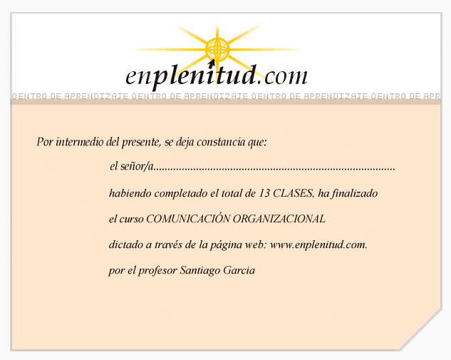 Comunicación organizacional - Curso gratis de enplenitud.com