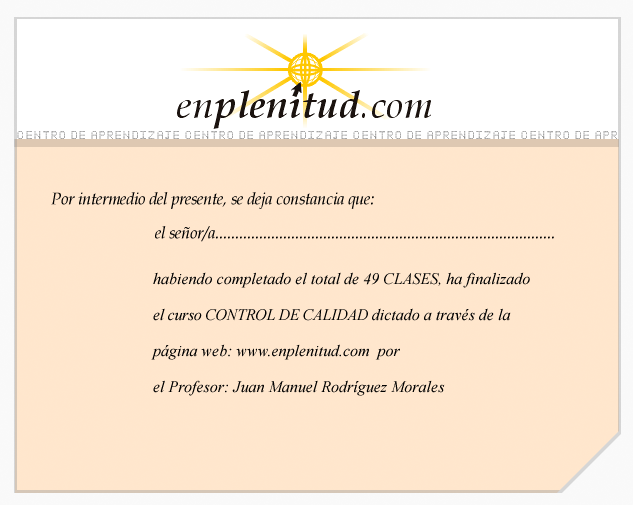 Control de Calidad - Curso gratis de enplenitud.com