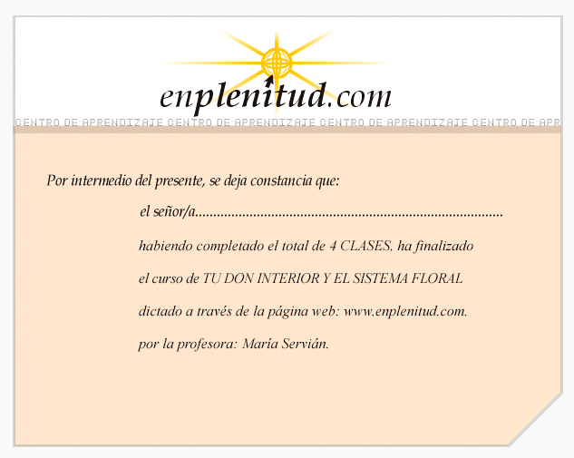 Tu Don interior y el sistema floral - Curso gratis de enplenitud.com