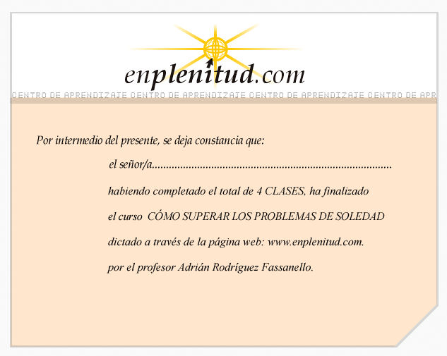 Cómo superar los problemas de soledad - Curso gratis de enplenitud.com