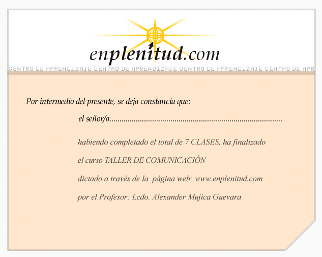 Taller de comunicación - Curso gratis de enplenitud.com