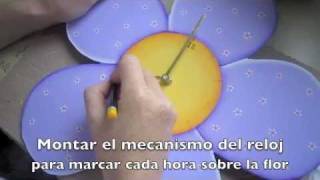 Cómo hacer un reloj para niños en pintura country